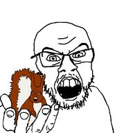 feraljak holding_squirrel human squirrel // 1000x1000 // 70KB