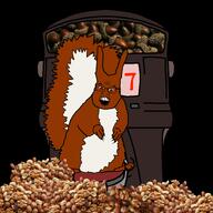 feraljak gambling machine machinery nuts sitting // 1500x1500 // 971KB