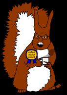 award coffee cup holding mug squirrel subvariant:feralsquirrel // 304x425 // 50KB