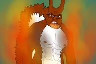 buff feraljak fire flames geen muscles nut squirrel subvariant:feralsquirrel variant:feraljak // 626x417 // 452KB