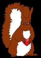 holding_object smiling squirrel variant:feraljak variant:feralsquirrel wholesome // 901x1280 // 489KB