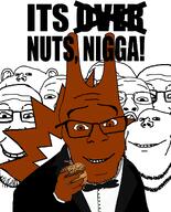 feraljak impish_soyak_ears its_over markiplier_soyjak nigga nut nuts nutty tuxedo // 872x1078 // 248KB